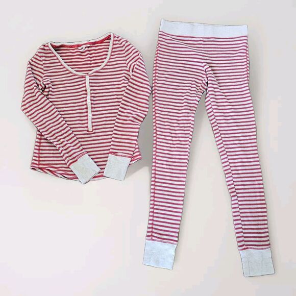 Victoria's Secret Other - Victoria's Secret Thermal PJ Set Size XS Metallic Striped Holiday Christmas